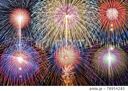 【夏イメージ】日本の花火。プレミアムコレクション。 【夏イメージ】日本の花火。プレミアムコレクション。 78954283