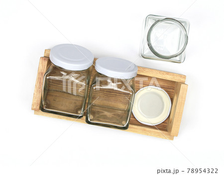 Empty jar isolated on white background Empty jar isolated on white background 78954322
