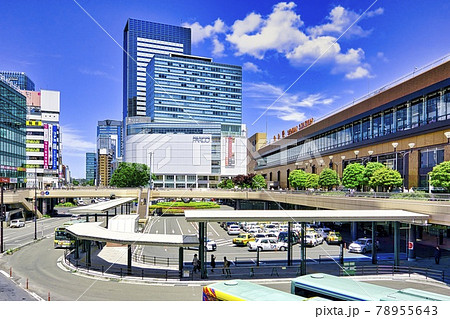 新しく整備された仙台駅、西口の風景 新しく整備された仙台駅、西口の風景 78955643