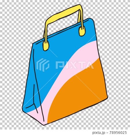 Illustration of a large paper bag 78956025