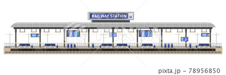 Modern Railway Station for High Speed Train 78956850