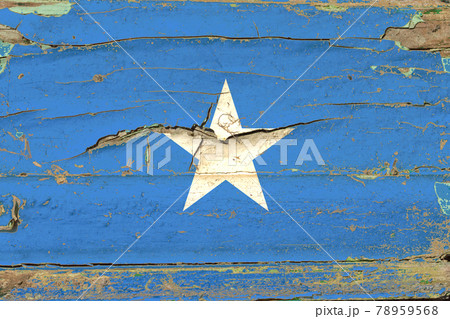 3D Flag of Somalia on wood 78959568