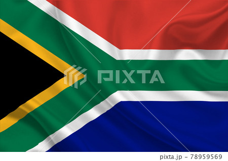 3D Flag of South Africa on fabric 3D Flag of South Africa on fabric 78959569
