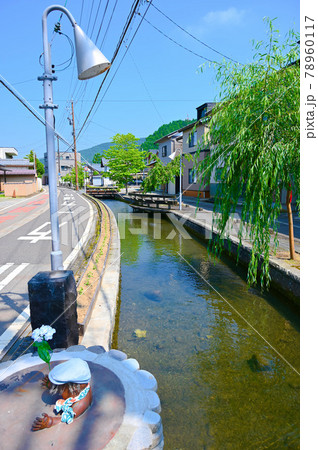 堂田川 古い街並み 福井市 堂田川 古い街並み 福井市 78960117