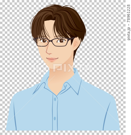 年輕男子刷新眼鏡 78961228