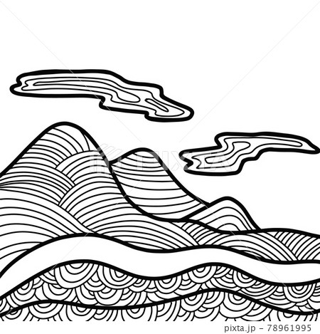 Abstract mountain range landscape Abstract mountain range landscape 78961995