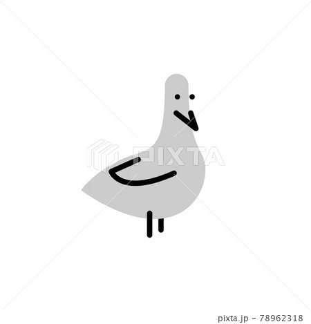 Dove. Vector logo in bold line style Dove. Vector logo in bold line style 78962318