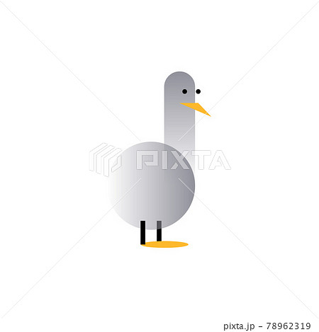 Goose. Vector logo in bold line style 78962319
