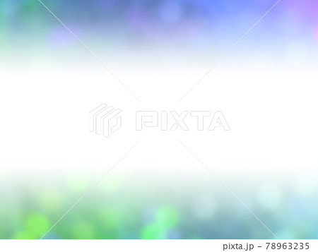 カラフルな光の玉が上下にキラキラ輝く背景イメージ/青緑系 横 他系色有り 78963235