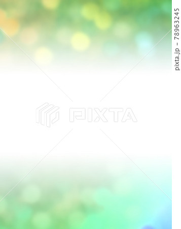 カラフルな光の玉が上下にキラキラ輝く背景イメージ/黄緑系 縦 他系色有り カラフルな光の玉が上下にキラキラ輝く背景イメージ/黄緑系 縦 他系色有り 78963245