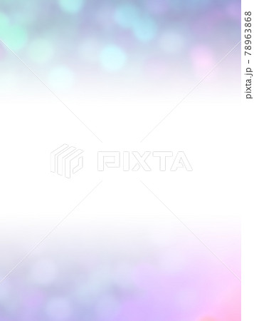 カラフルな光の玉が上下にキラキラ輝く背景イメージ薄/青紫系 縦 他系色有り 78963868