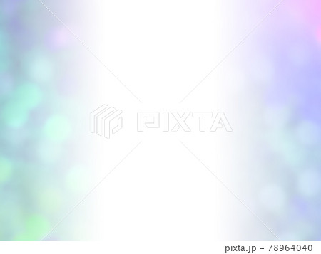 カラフルな光の玉が左右にキラキラ輝く背景イメージ薄/青紫系 横 他系色有り 78964040