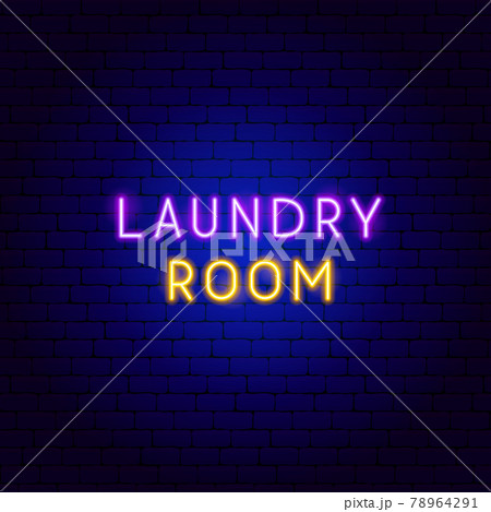 Laundry Room Neon Text Laundry Room Neon Text 78964291