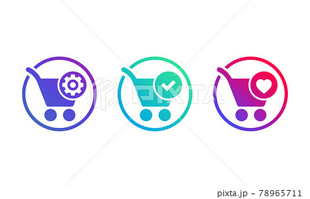 order processing, complete, add to favorites icons order processing, complete, add to favorites icons 78965711