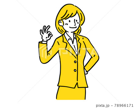 OK 了解  女性 シンプル イラスト 78966171