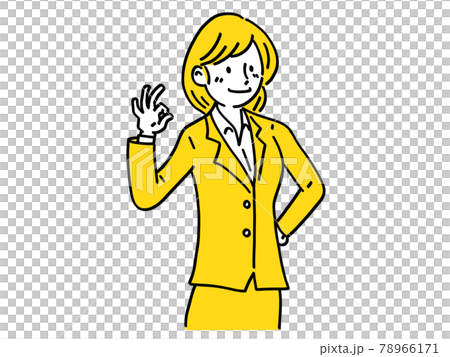 OK 了解  女性 シンプル イラスト 78966171