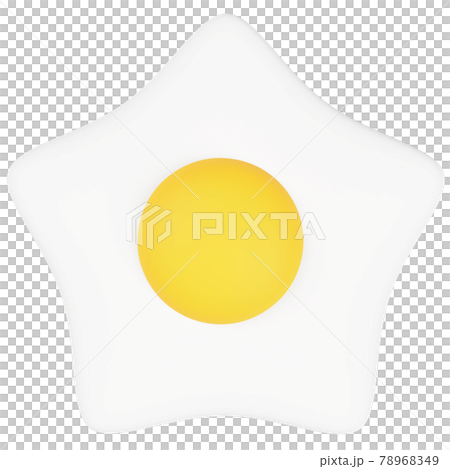 Star-shaped fried egg Star-shaped fried egg 78968349
