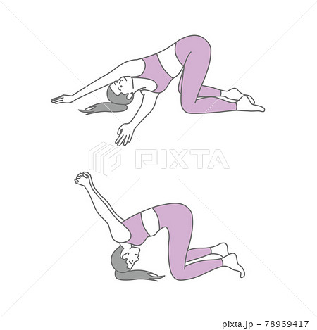 ヨガをする女性 ヨガをする女性 78969417