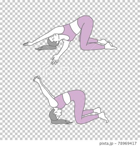 ヨガをする女性 ヨガをする女性 78969417