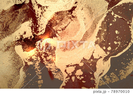 Shining red and gray marble pattern with golden dust. 78970010