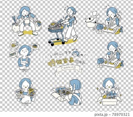 忙碌媽媽省時的家務，做飯簡單 78970321