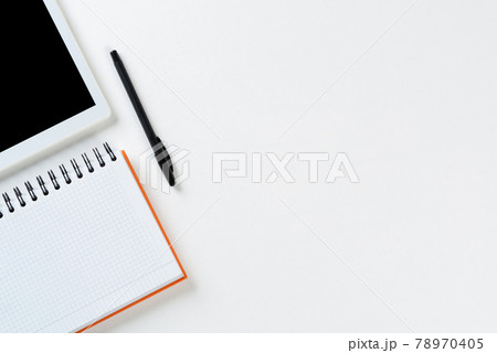 Top view of modern technology working place 78970405
