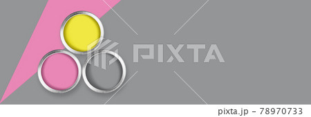 Three cans of paint. 78970733