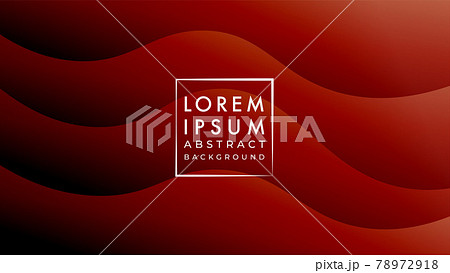 Abstract wave background design template. Wavy liquid vector illustration. Dark brown gradient color fluid 78972918