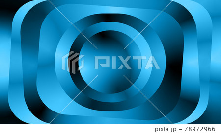 Paradox optic illusion illustration. Abstract metallic wave background design template. Light blue to black color gradient. 78972966
