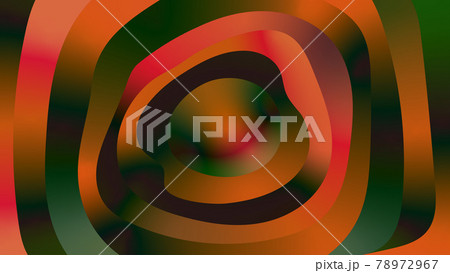 Paradox optic illusion illustration. Abstract wave background design template. Dark orange metallic color gradient. 78972967