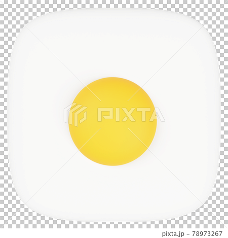 Square fried egg Square fried egg 78973267