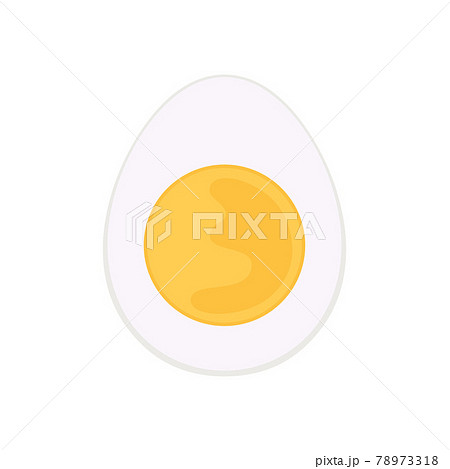 half of boiled egg isolated on white 78973318