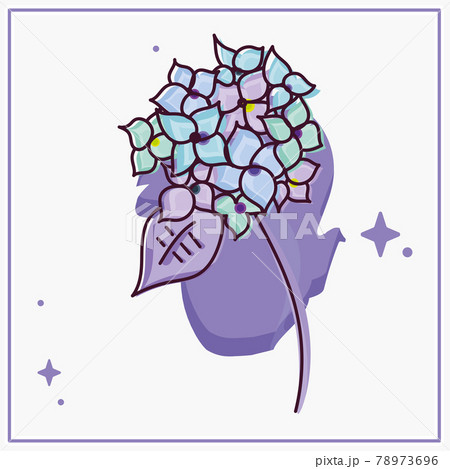 Isolated sketch of a colored flower 78973696