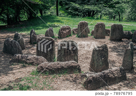 大府市　大府みどり公園のミニチュアのストーンサークル 78976795