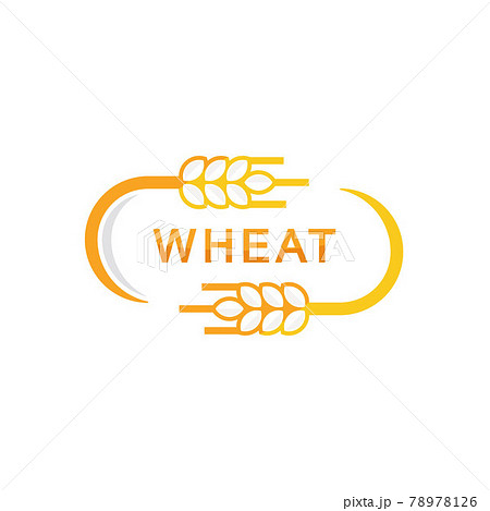 Wheat And Bread Logo Design Template 78978126