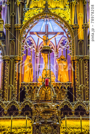 Notre Dame Cathedral in Montreal in Canada Notre Dame Cathedral in Montreal in Canada 78978208