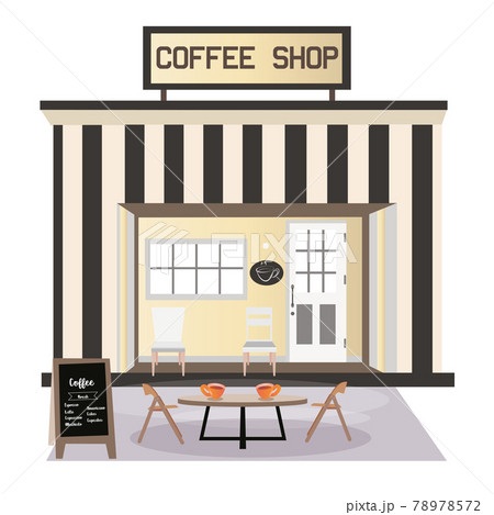 Modern coffee shop with furniture Modern coffee shop with furniture 78978572