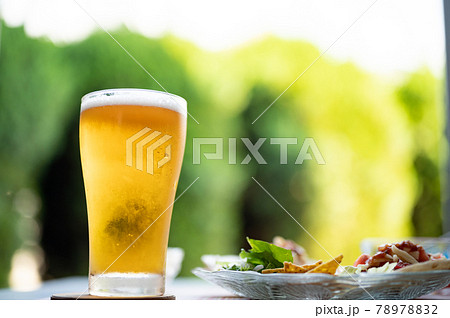 真夏に美味しい生ビールとタコス 真夏に美味しい生ビールとタコス 78978832