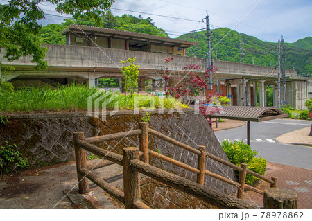 川治湯元駅　駅前周辺の景色　日光市　　　　　 78978862