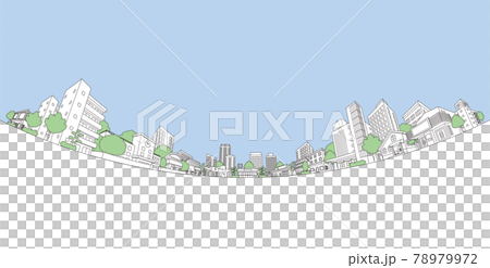 Vector illustration of cityscape. Line drawing illustration. 78979972