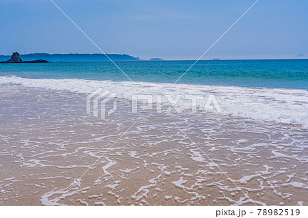 （静岡県）南国情緒溢れるビーチ、伊豆下田の吉佐美大浜海水浴場 78982519