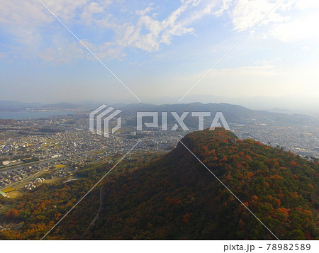 屋島から屋島湾口を臨む〜ドローンで空撮（香川県高松市） 78982589