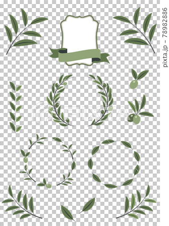 橄欖材質套裝框、格線、框裝飾 78982886