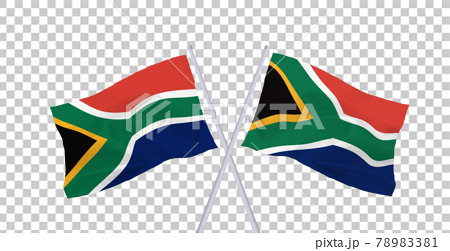 南アフリカ共和国の国旗のイラスト素材 7381