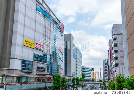 立川駅北口 多摩モノレール立川北駅前から曙橋交差点方向 立川駅北口 多摩モノレール立川北駅前から曙橋交差点方向 78985349