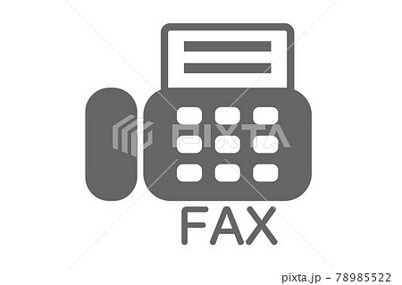 Fax アイコン ベクターイラストのイラスト素材