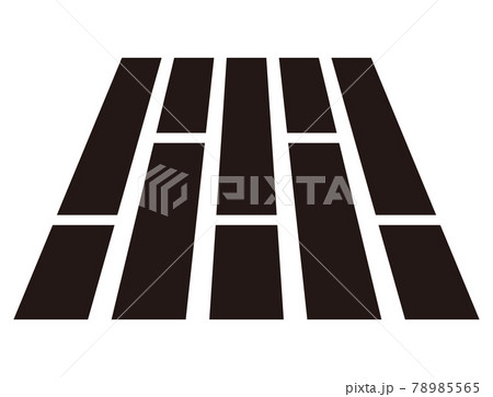 シンプルなフローリングのアイコン 白背景のイラスト素材 シンプルなフローリングのアイコン 白背景のイラスト素材