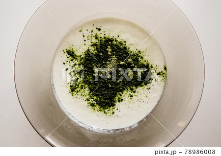 Wheat germ juice, matcha tea. Healthy eating Wheat germ juice, matcha tea. Healthy eating 78986008