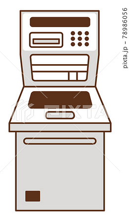 Atm 現金自動預け払い機のイラスト素材