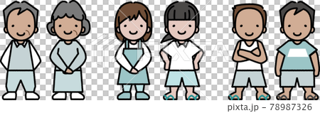 One color for everyday wear of people living on the beach One color for everyday wear of people living on the beach 78987326